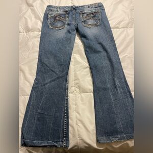 Women's Silver Skinny Bootcut Jeans